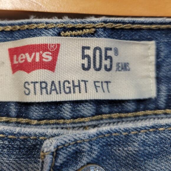 Y2K Levi's 505 Straight Fit Jeans Men's W36 L32 90's Utility Work Pants - Picture 4 of 12